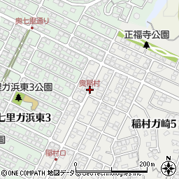 奥稲村周辺の地図