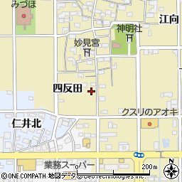 愛知県一宮市三条四反田54周辺の地図