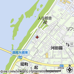 愛知県一宮市起堤町52周辺の地図
