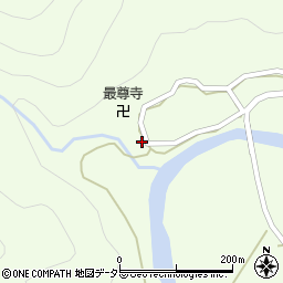 京都府南丹市美山町鶴ケ岡遊里爪周辺の地図