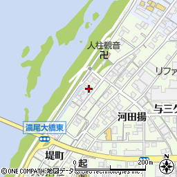 愛知県一宮市起堤町51周辺の地図