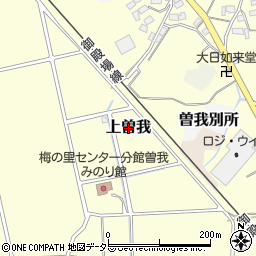 神奈川県小田原市上曽我周辺の地図