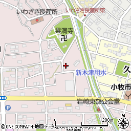 愛知県小牧市岩崎1303周辺の地図