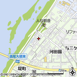愛知県一宮市起堤町46周辺の地図