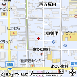 愛知県一宮市小信中島東鵯平30-2周辺の地図