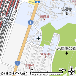滋賀県米原市米原1210周辺の地図