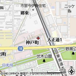 愛知県一宮市神戸町44-2周辺の地図