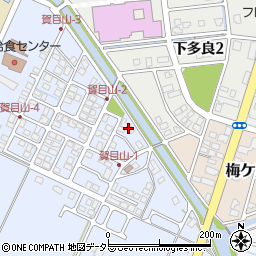 賀目山公民館周辺の地図