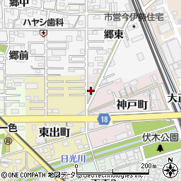 愛知県一宮市神戸町60周辺の地図