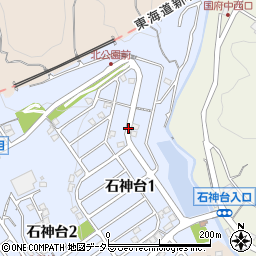〒259-0113 神奈川県中郡大磯町石神台の地図