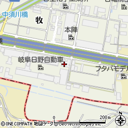 東海ライニング工業株式会社　本社工場周辺の地図