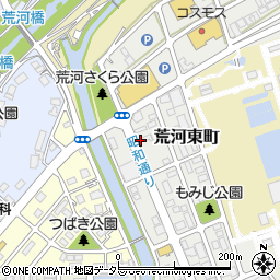京都府福知山市荒河東町周辺の地図