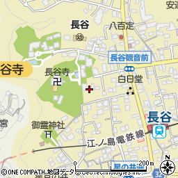 長谷寺駐車場周辺の地図