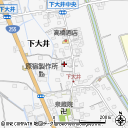 神奈川県小田原市下大井255周辺の地図