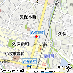久保本町周辺の地図