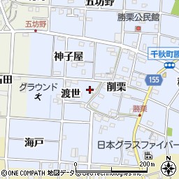 愛知県一宮市千秋町勝栗渡世周辺の地図