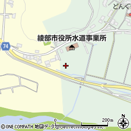 京都府綾部市里町馬草周辺の地図