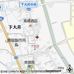 神奈川県小田原市下大井257周辺の地図