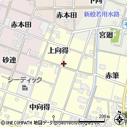 愛知県一宮市千秋町浮野上向得226周辺の地図