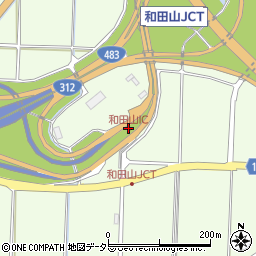 和田山IC周辺の地図