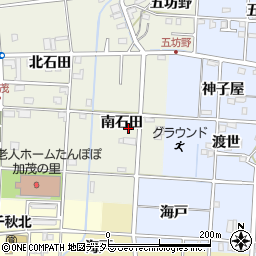 愛知県一宮市千秋町加茂南石田周辺の地図