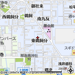 愛知県一宮市小信中島東鵜飼分周辺の地図