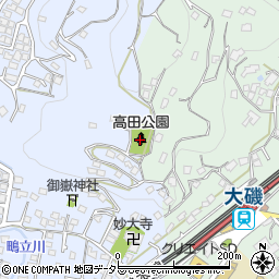 高田公園トイレ周辺の地図