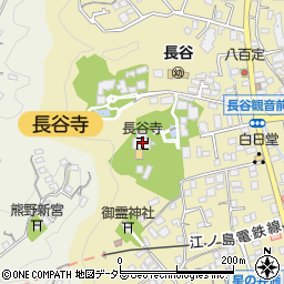長谷寺周辺の地図