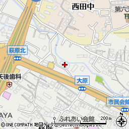 静岡県御殿場市萩原261周辺の地図