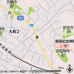 鎌倉駅から車で5分交差点すぐ周辺の地図