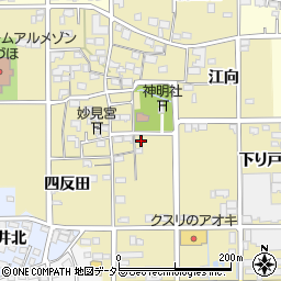 愛知県一宮市三条四反田70周辺の地図