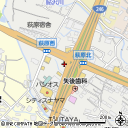 静岡県御殿場市萩原62周辺の地図