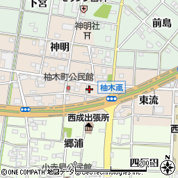 愛知県一宮市柚木颪古阿弥陀周辺の地図