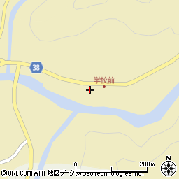 京都府南丹市美山町中穴原周辺の地図