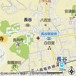 鎌倉オルゴール堂周辺の地図