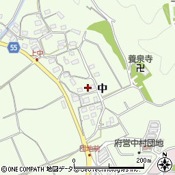 京都府福知山市中409周辺の地図