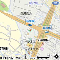 静岡県御殿場市萩原70周辺の地図
