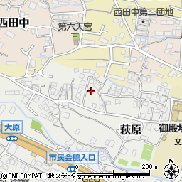 静岡県御殿場市萩原304周辺の地図