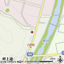 京都府綾部市小貝町岼山周辺の地図