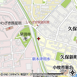 愛知県小牧市久保新町110周辺の地図