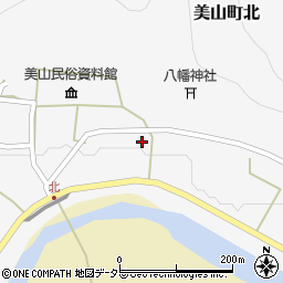 京都府南丹市美山町北丁田周辺の地図