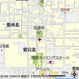 愛知県一宮市開明愛宕北96周辺の地図