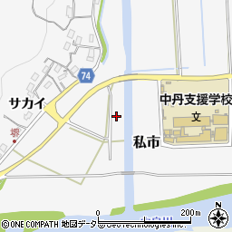京都府福知山市私市新久周辺の地図