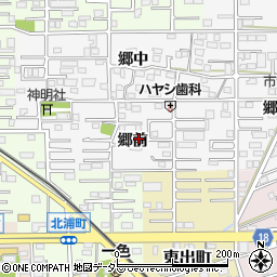 愛知県一宮市今伊勢町新神戸（郷前）周辺の地図