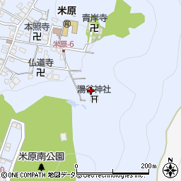 湯谷神社周辺の地図