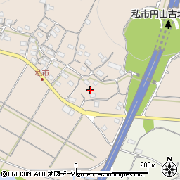 京都府綾部市私市町左古周辺の地図