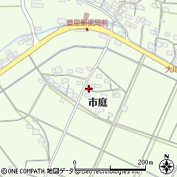 京都府綾部市栗町市庭周辺の地図
