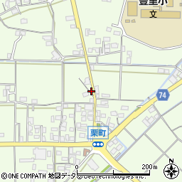 京都府綾部市栗町南ユルズ周辺の地図