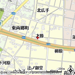 愛知県一宮市大赤見才勝周辺の地図