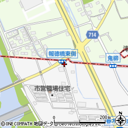 報徳橋東側周辺の地図